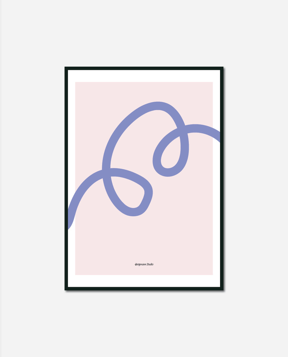 Loopy Line Abstract Plakat