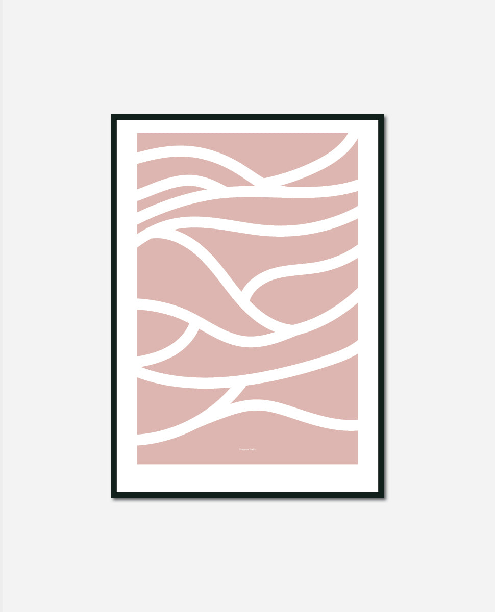 Wavy Line Abstract Plakat
