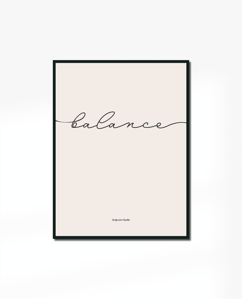 Balance Plakat