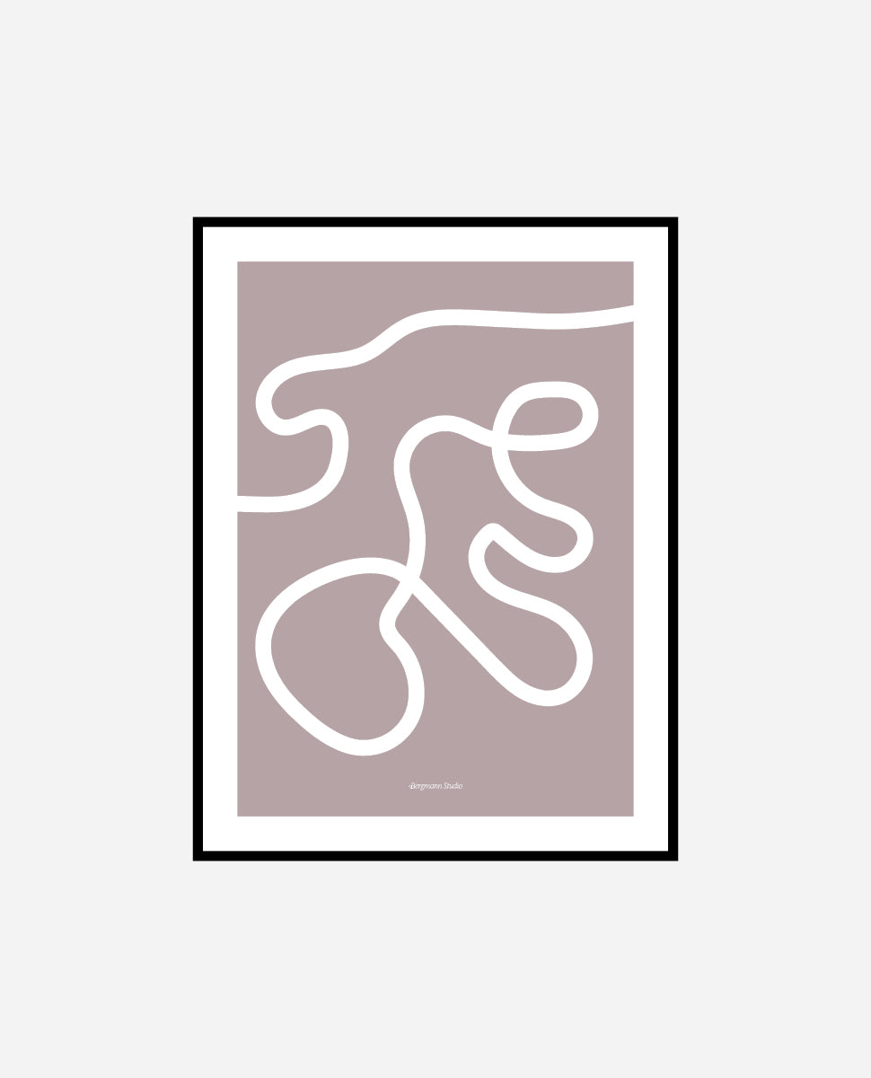Tangled Line Abstract Plakat