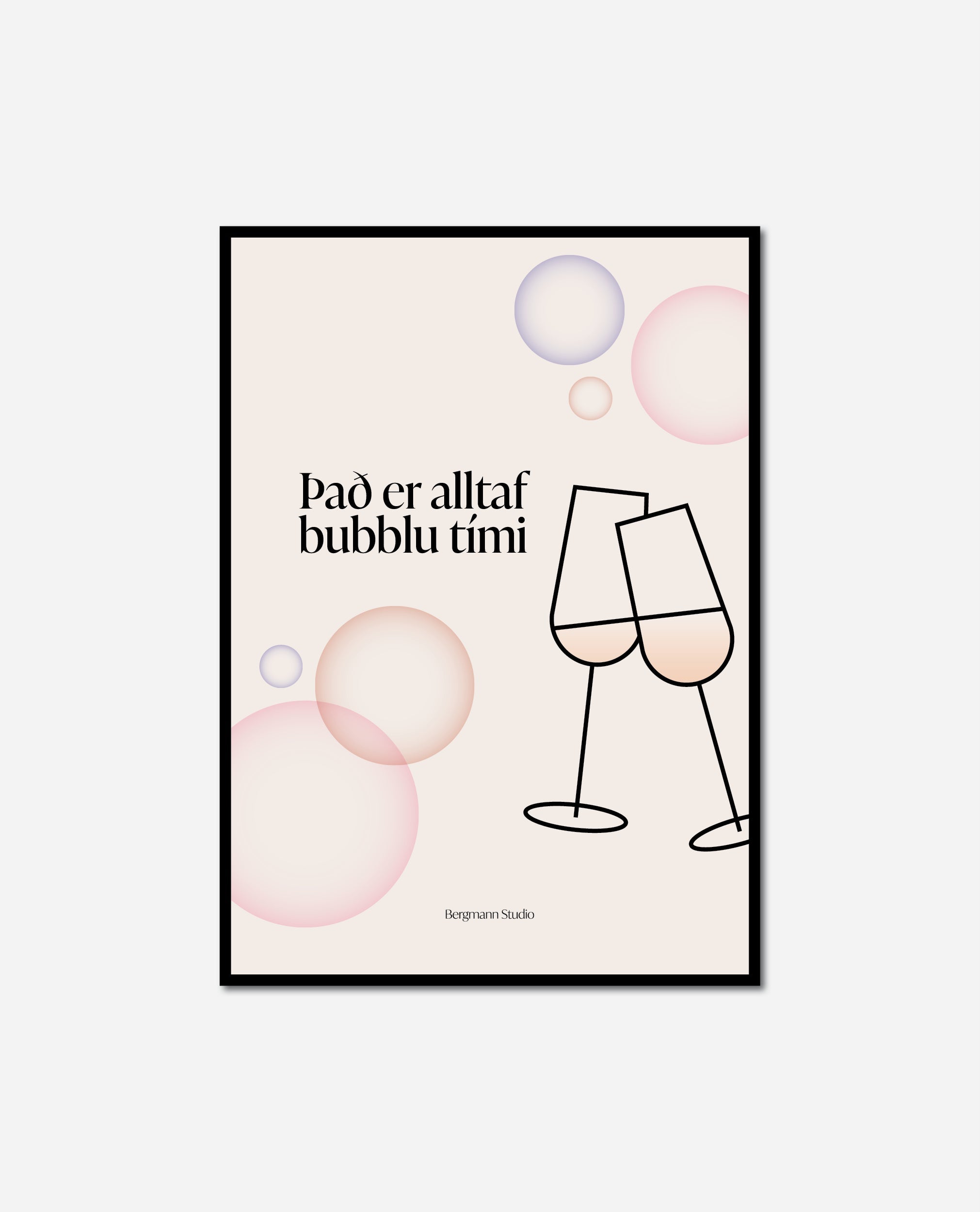 Bubblu Tími Plakat