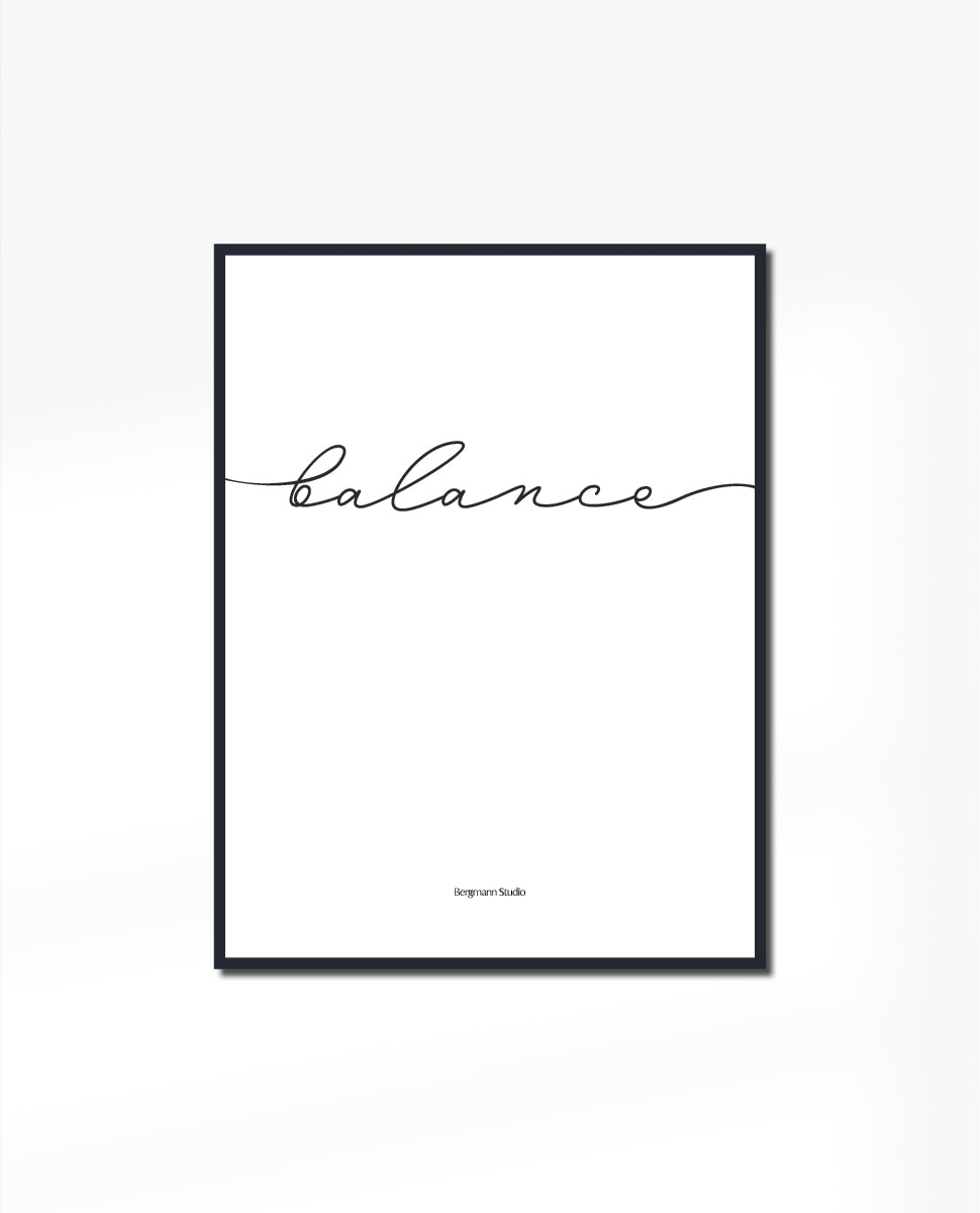 Balance Plakat