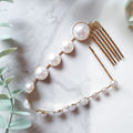 Pearl Hair Snap Clips